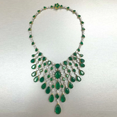 Saleh Sallom | Natural Diamonds & Emeralds Set | 179.54 CT